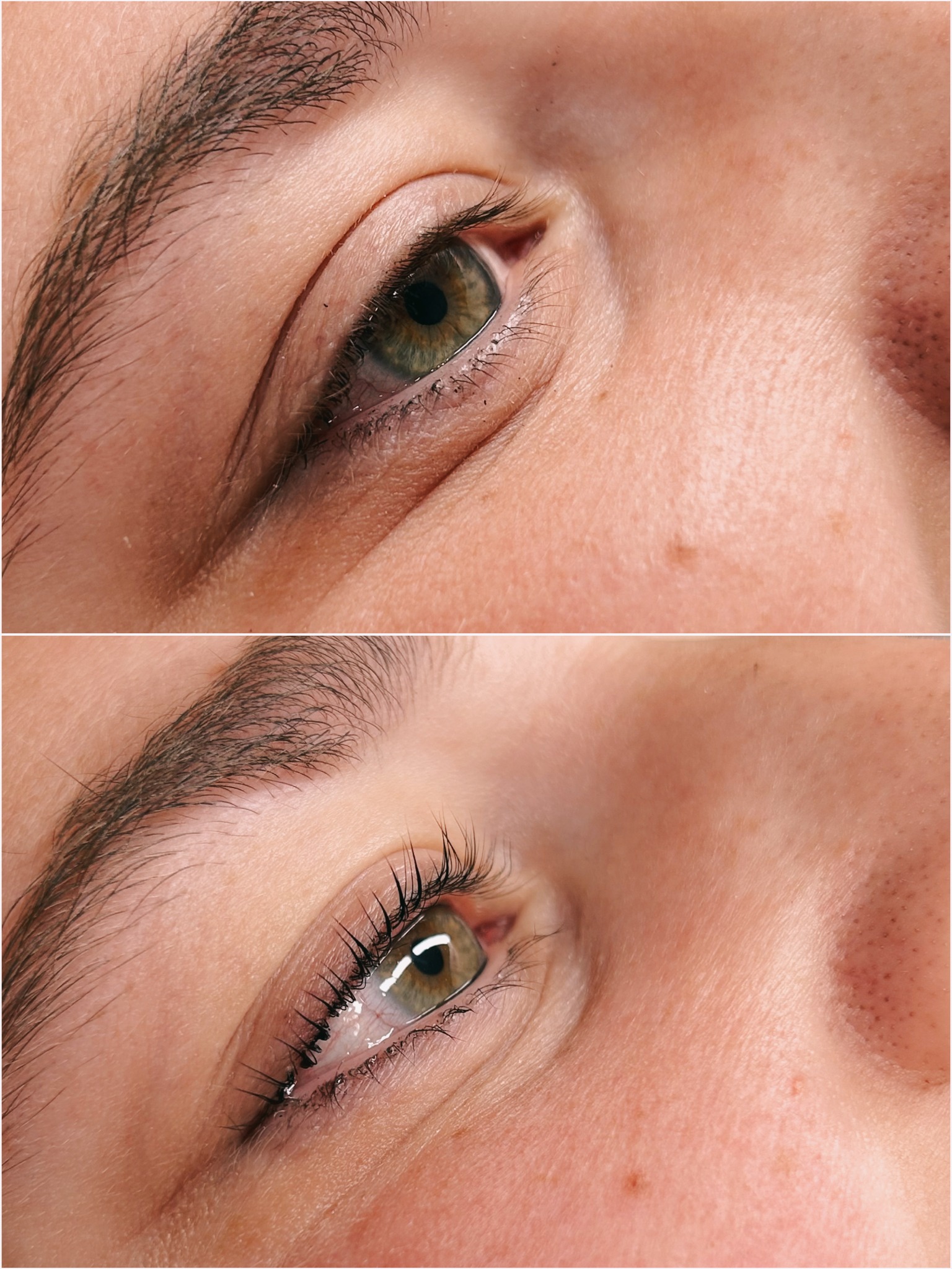Vorher-Nachher Lashlifting Detailaufnahme 9